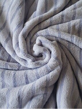 Beach Bath Pool soft flannelette striped towel- Blue